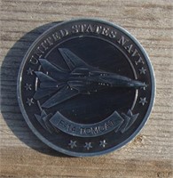 Military Challenge Coin 1 1/2"  F-14 Tomcat