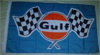 Gulf Oil Flag 3ft X 5ft New