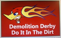 Demolition Derby Flag 3ft X 5ft
