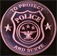 Police 1oz Copper Coin