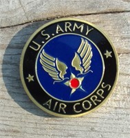 Military Challenge Coin 1 1/2"  Army Air Corps