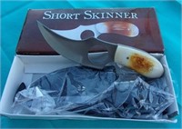 Short Skinner Knife 5 3/4" Bone Handle New