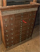 Pigeon hole cabinet - 48"x38"x11 overall size