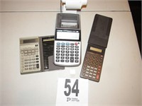 Canon Small Desktop Calculator with (2) Handheld