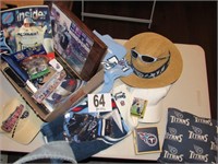 Misc. Box Lot of Tennessee Titans Merchandise &