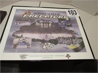 18x23" Nashville Predators Inaugural Home Opener