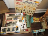 Large Assortment of Toy Trains & Track 'Buy
