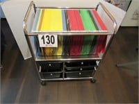 Rolling File Frame with Drawers & Hanging Files