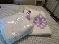 (2) Quilts & King Size Mattress Cover