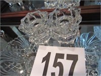 (2) Pair of Crystal Candle Holders