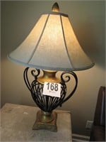 Wrought Iron Lamp with Shade (Matches #169)