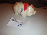 SMALL PIG BANK WITH POLKA DOTS