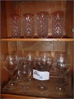 4 GLASSES, APPEAR TO BE FOSTORIA