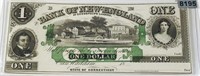 18?? $1 Bank Of New-England Bill UNCIRCULATED