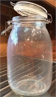 Glass Canister Jar with Suction Closure