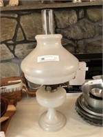 Vintage Aladdin Glass Kerosene Opaque Lamp
