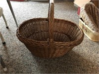Vintage Wicker Market Basket