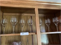 Stemware Glasses and Gold Leaf Glassware