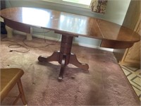 Cherry Modern Extension Table with 2 Boards