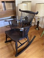 Mahogany Spindle Back Rocking Chair