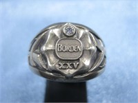 Vintage Borden Gold Tone Ring Makers Mark
