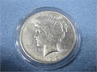 1922 Peace Dollar Philadelphia Mint