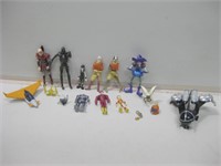 Assorted Plastic Action Figures Pictured