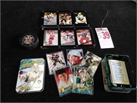 Hockey Memorabilia & Metal Card Set