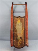 Antique Scenic Painted Sled