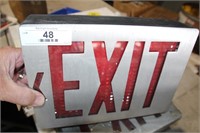 2-SIDED EXIT SAFETY SIGN