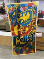 MULTI COLORED PAINTED PLEXI GLASS SIGN
