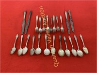 25 PIECES OF STERLING SILVERWARE