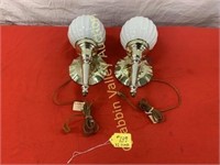 PAIR OF ELECTRIC WALL SCONCES