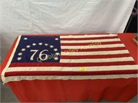 VINTAGE HAND STITCHED 76 BENNINGTON FLAG