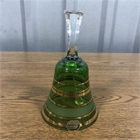 Bohemia Green Glass Bell
