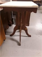 ANTIQUE POLAR 4 LEG TABLE WITH MARBEL TOP