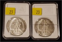 2011 & 2012 American Silver Eagle Dollar
