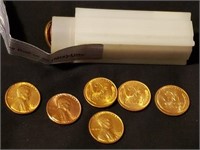 Roll of 50 Uncirculated Wheat Cents