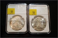 2013 & 2014 American Eagle Silver Dollar