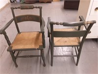 ANTIQUE DECORATED CHAIRS