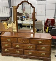 1970's Dresser with Mirror