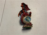 Dragon on egg decorative piece