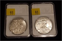 2015 & 2021 American Eagle Silver Dollars