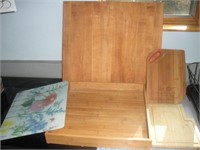 Cutting Boards and Bamboo Tray