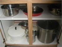 Contents of Cupboard-Pots and Pans