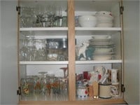 Contents of Cabinet, Wine Glasses, Winnie the