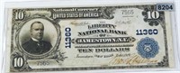 1919 $10 Bank Of Jamestown NY Bill UNC