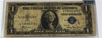 1935 $1 US Blue Seal Bill LIGHTLY CIRCULATED