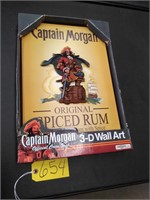 Captain Morgan 3-D Wall Art