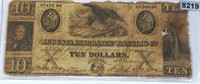 1847 $10 Augusta Insurance Banking Bill NICE CIRC
